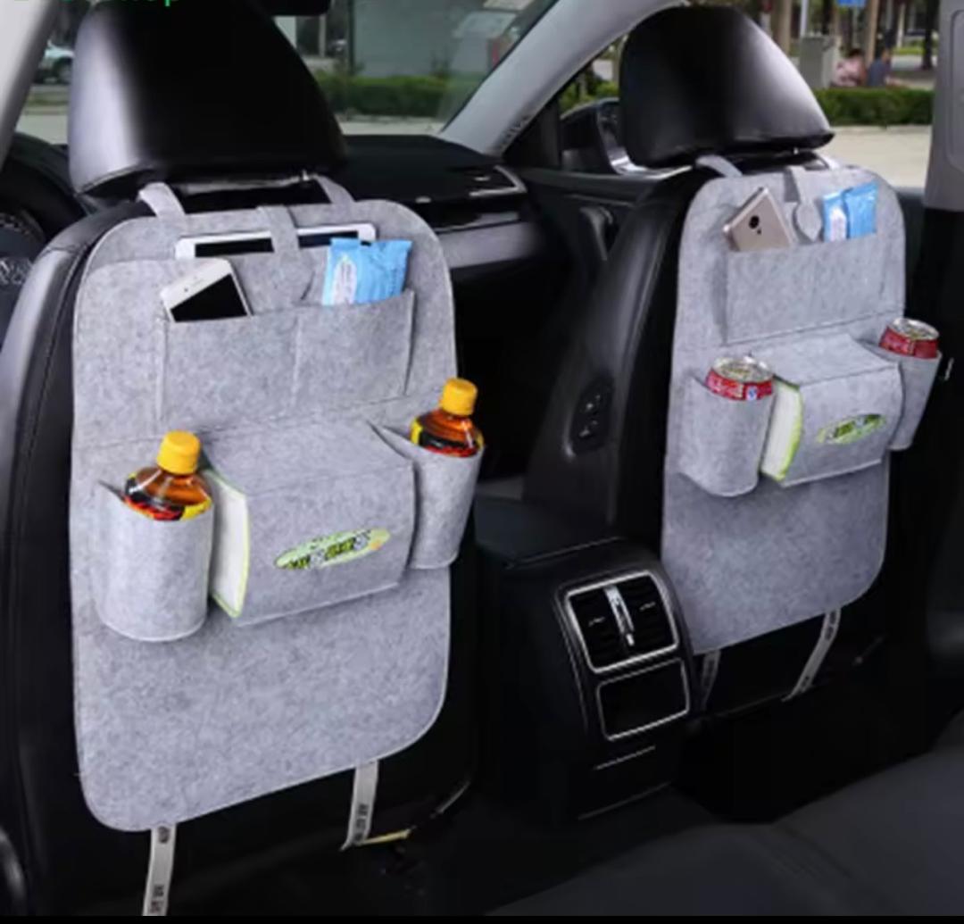 Prix :1 à 8000f au lieu de 18000f Nouveau sac de rangement pour siege de voiture, sacs suspendu pour dossier de siège, produit multifonctionnel pour le rangement dans les véhicules.