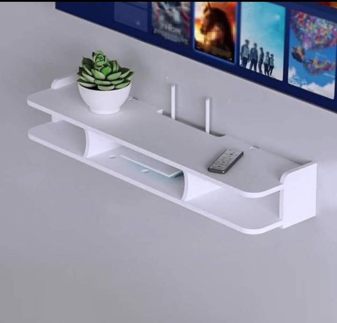 Étagère murale pour décodeur TV, boîte de rangement pour routeur, salon et chambre à coucher, Wi-Fi, fabrique en panneau, haute densité, qui est étanche.