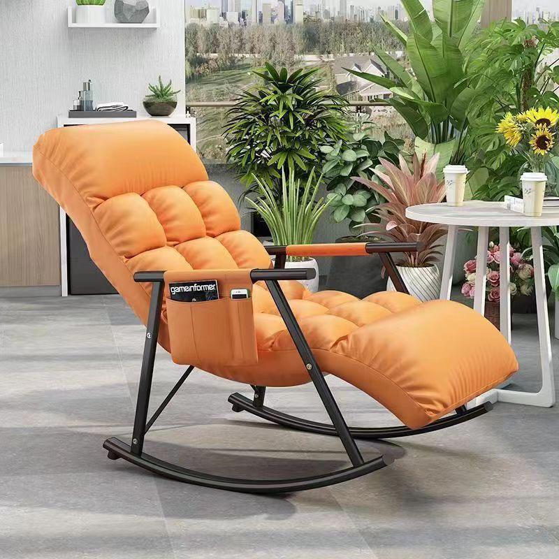 Chaise à bascule nordique pour adultes, fauteuil de salon relaxant, fauteuil-lit, fauteuil inclinable pour la maison.