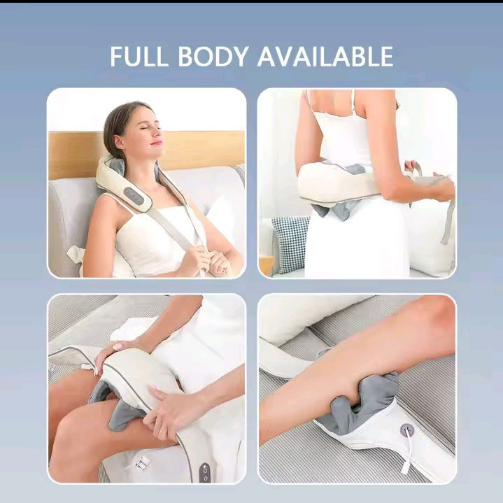 Châle de massage cervical aste électrique sans fil, masseur de cou portable , pétrissage metropolitain institut photo , chargement USB