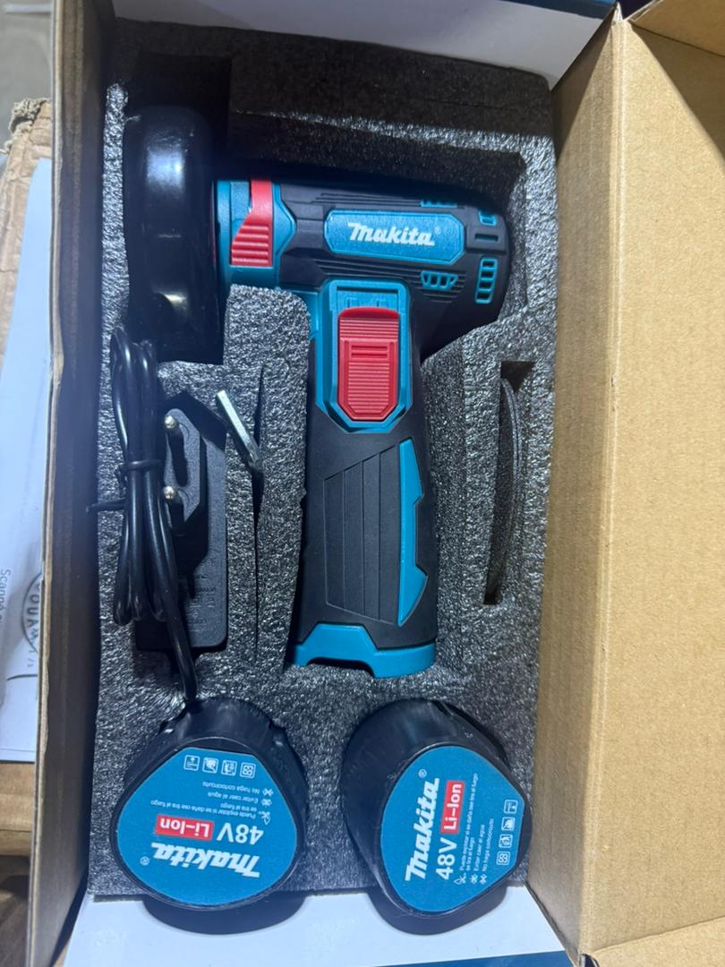 Mini meulle d'angle sans fil double batterie, outils électrique rechargeable, meulage, machine de découpe avec batterie lithium 48 v, poignée confortable.