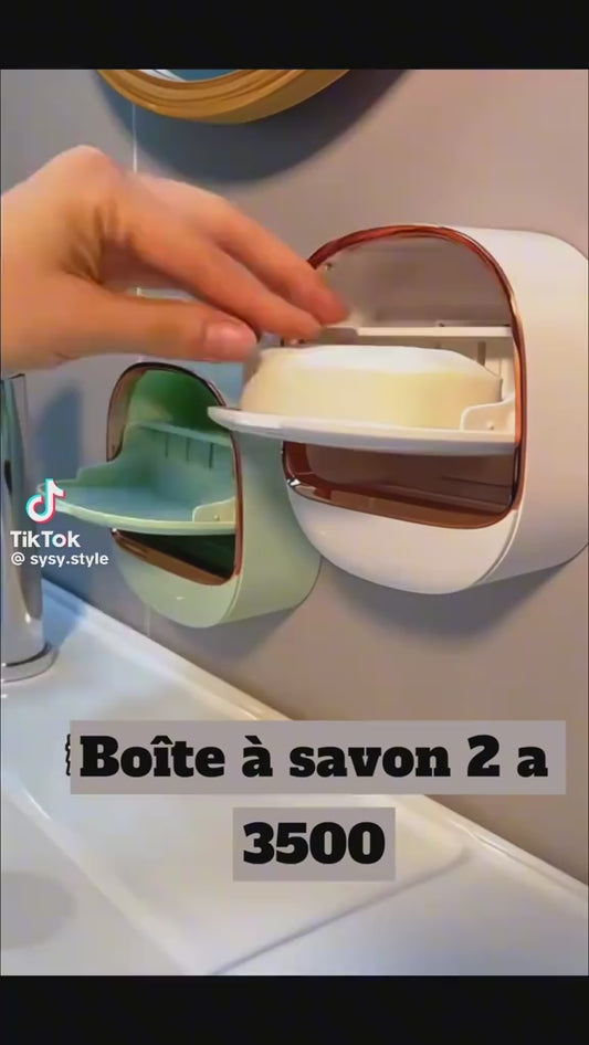 Prix : 2 à 3500f au lieu de 8000f.   Jolie boîte à savon murale disponible pour la cuisine, la douche, très solides.