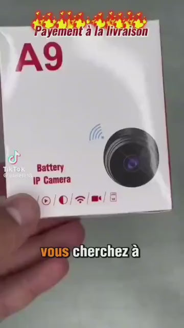 Prix : 6000f au lieu de 11000f.   Mini caméra, nouvelle technologie HD pour surveillance à distance permanente 24h/24h . Code QR dans la notice pour télécharger l'application.