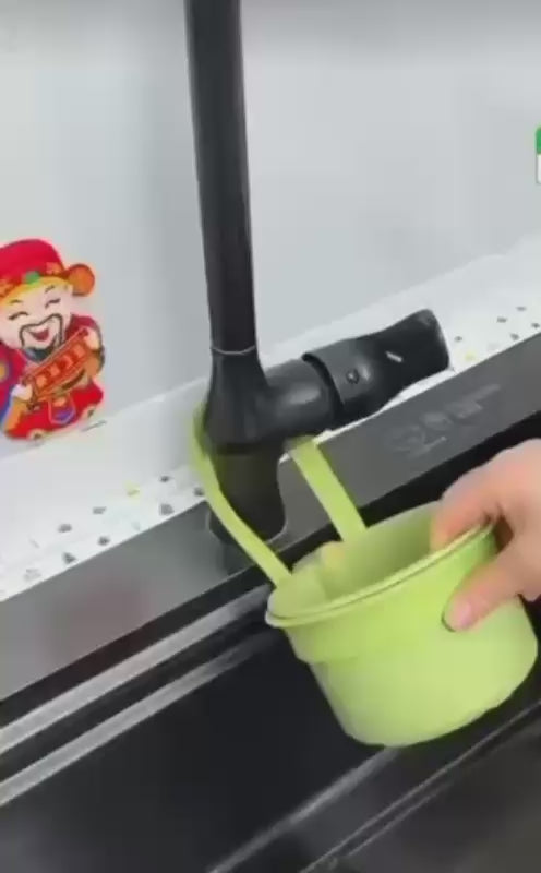 Prix :3 à 4000f au lieu 5000f Panier de vidange autonettoyant pour evier de cuisine, avec visage automatique par pression, attrape déchets, panier de drainage suspendu au robinet, filtre à déchets.