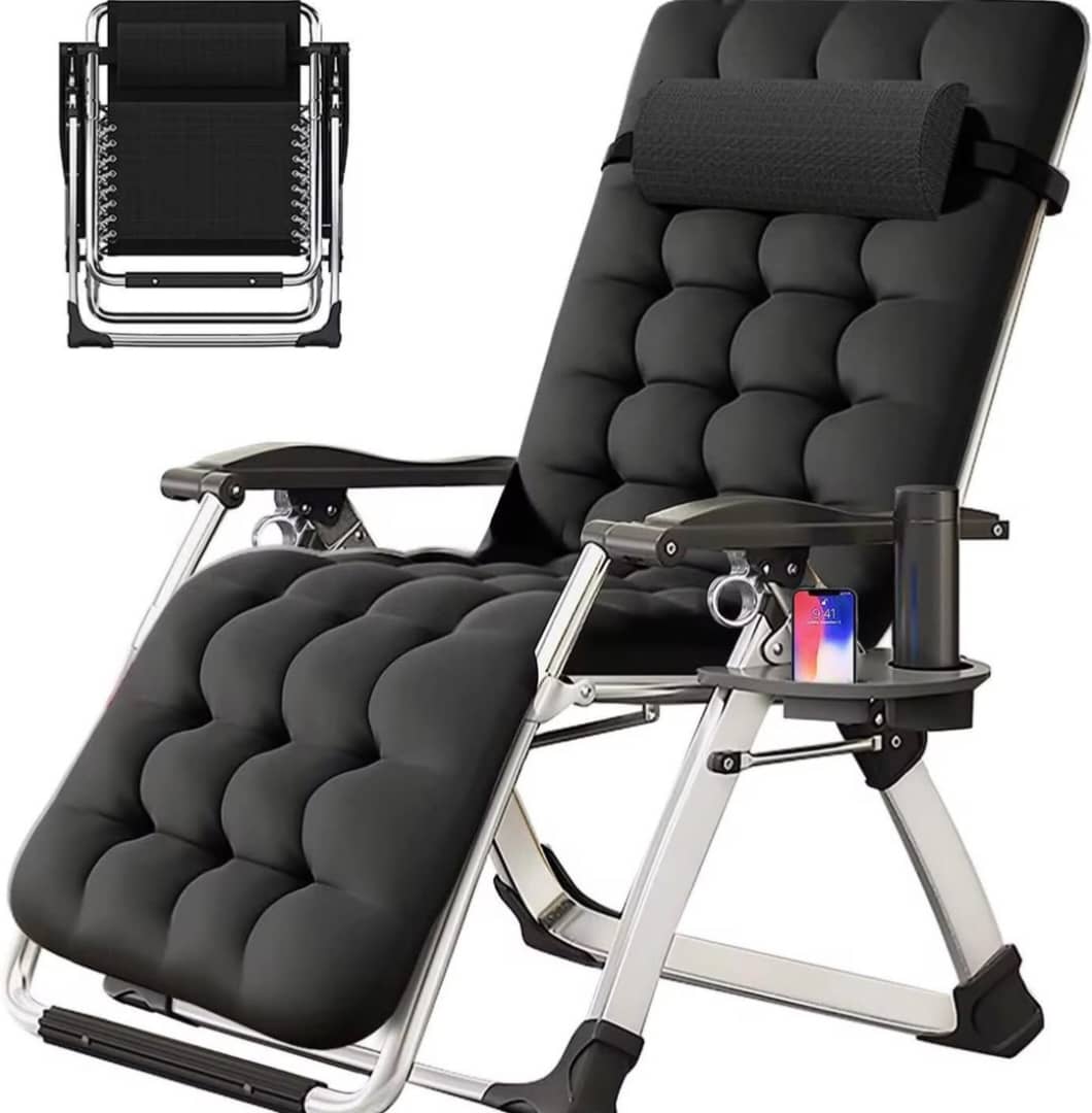 Chaise pliable orthopédique, ultra confort .                        Offrez-vous un Moment de détente avec cette chaise robuste, rembouree en mousse épaisse, ideal pour le salon, la terrasse , camping où même le Bureau.