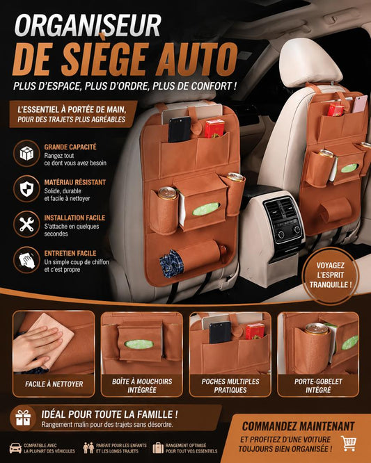 Prix : 1 à 8000f au lieu 18000f .   Sac de rangement pour siége de voiture, sacs suspendu pour dossier de siège, produits multifonction.