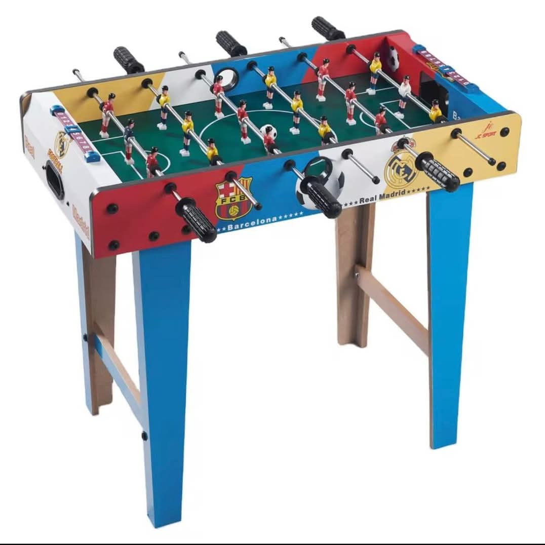 Table de football , table en bois avec quatre barres et six barres, jouets interactifs parent-enfant, jeux de Grande-Bretagne , 4 boules, jeux très amusant pour les enfants et grande personne.