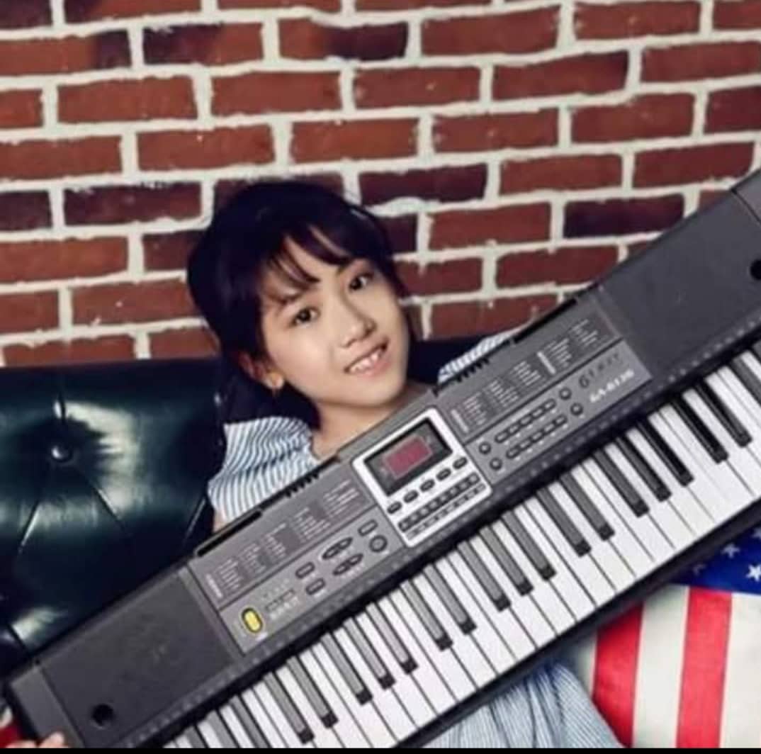 Piano apprentissage pour enfants et grande personne, ça prends clé USB, 61 touches et micro.