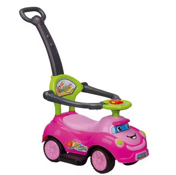 Trotteur poussette pour enfants, jouets pour garçons et filles, musique à 4 roues et klaxon, de 0 à 3 ans, cadeaux pour la fête de fin d'année et anniversaire, pose pieds disponible, 3en1 .