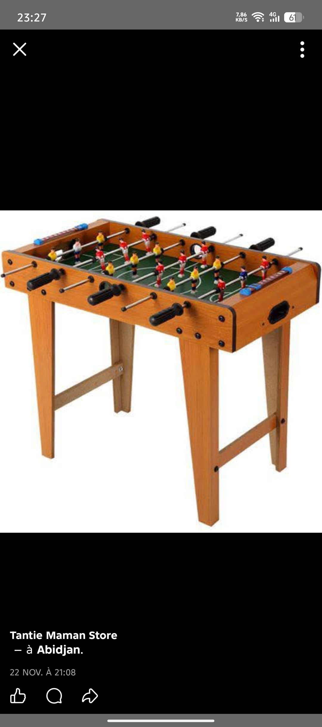 Mini baby foot pour les enfants, grande personne et pour la famille. Cadeau d'anniversaire, cadeau de fin d'année. Cliquez sur le bouton pour passer votre commande.