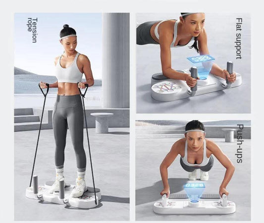 Prix : 10000f au lieu 28000f Machine de musculation complete pour votre maison. Plus besoin d'aller au sport, ce plateau de fitness multifonctionnel vous permet de travailler tout vos muscles, abdos, bras, jambes, pliable, facile à ranger.