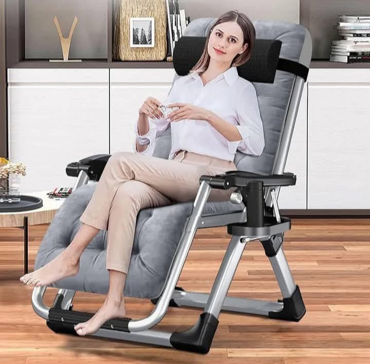 -35% De réduction. 

L’élégance et la qualité au RDV

.Chaise longue d'intérieur à hauteur réglable - Fauteuil à bascule inclinable manuel avec dossier solide, structure en acier au carbone, finition peinte, rembourrage