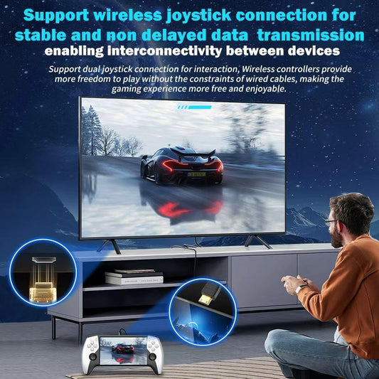 Nouvelle Console Portable, 65 Giga 500, Écran IPS 5 Pouces, Lecteur Vidéo Portable 3000mAh, Système de Lecture Multimédia, Design Ergonomique Ordinateur Portabl Linux, Design Compact Matériel Durable, Cadeau d'Anniversaire, Cadeau de Noël. Avec 3000 jeux