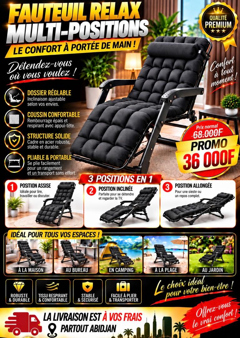 Prix : Promo 36000f au lieu de 65000f

🛏️ Lit Picot en chaise Orthopédique – Confort et Bien-être à Prix Mini !*

Offrez-vous un sommeil réparateur avec notre *lit picot en chaise orthopédique * de haute qualité. Parfait pour le repos, les massages