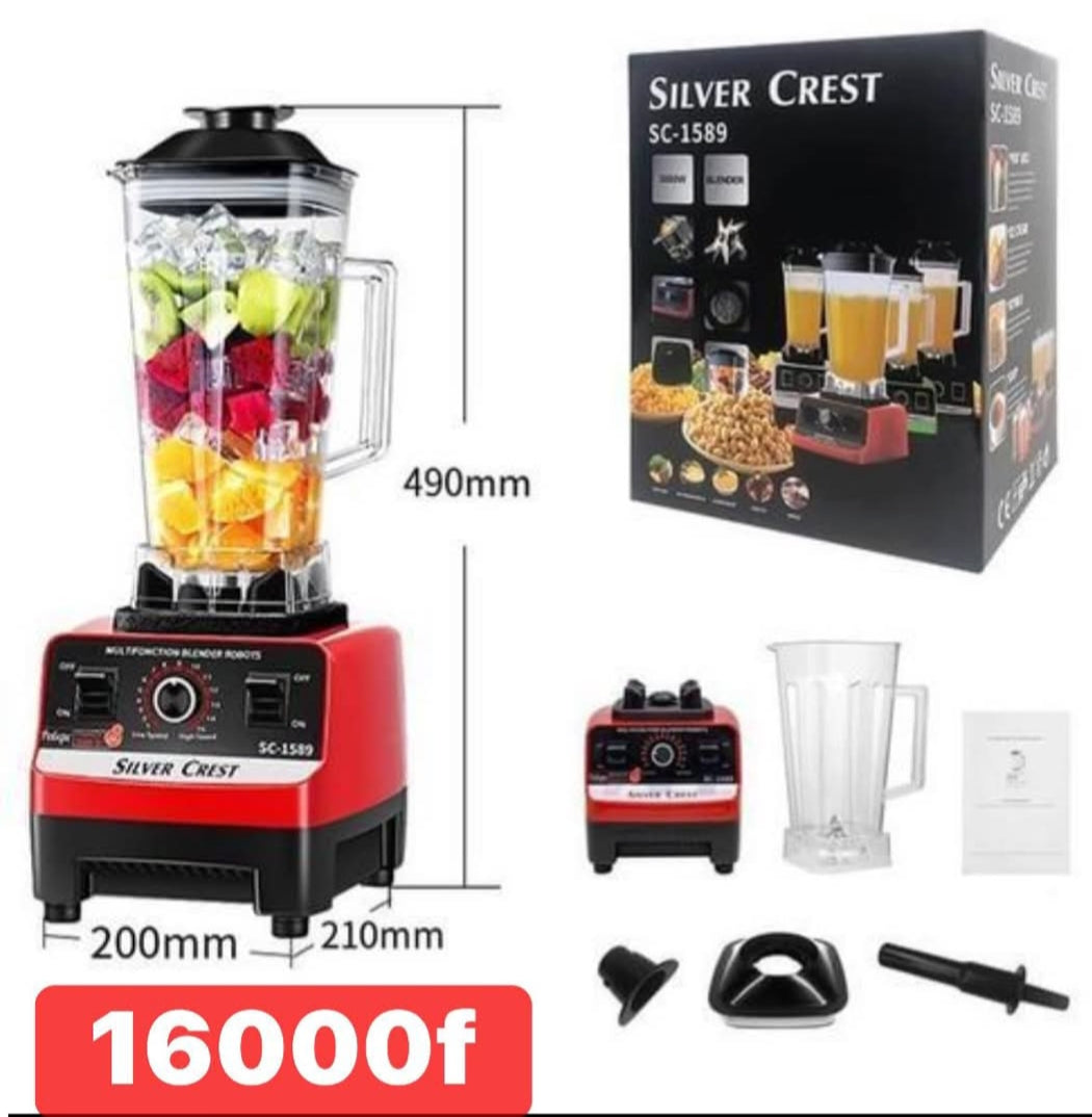Spécial promo carême - marque Silver crest _ Blender 2 en 1 à double tasse, unités unique, Blender polyvalent, prise US _ 850w , diverses réglage de vitesse, lames en acier inoxydable, presse _ argument et Blender, facile à nettoyer.