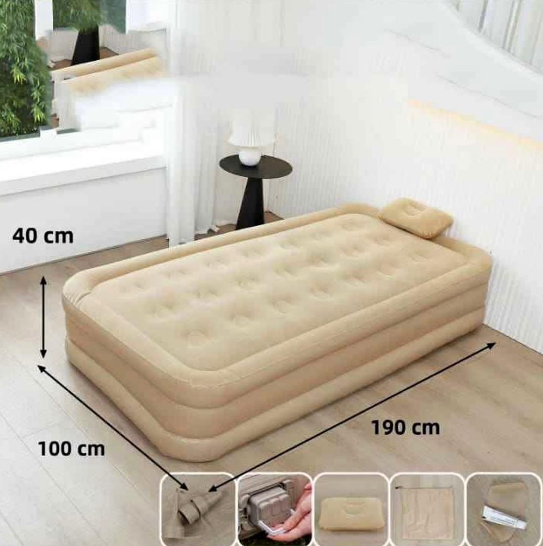 Matelas gonflable orthopédique, pour la maison, camping, famille.