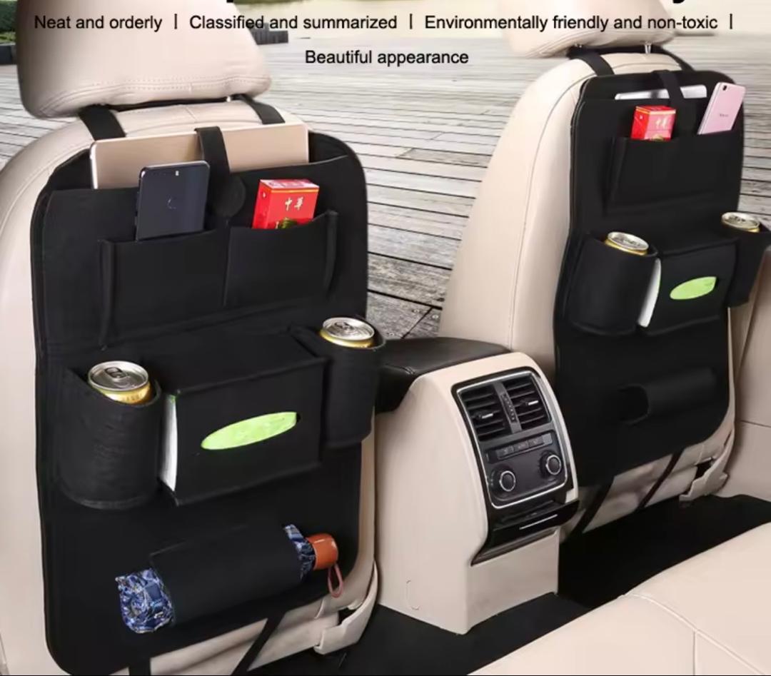 Prix :1 à 8000f au lieu de 18000f         Nouveau sac de rangement pour siege de voiture, sacs suspendu pour dossier de siège, produit multifonctionnel pour le rangement dans les véhicules.