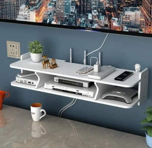 Étagère murale pour décodeur TV, boîte de rangement pour routeur, salon et chambre à coucher, Wi-Fi, fabrique en panneau, haute densité, qui est étanche.