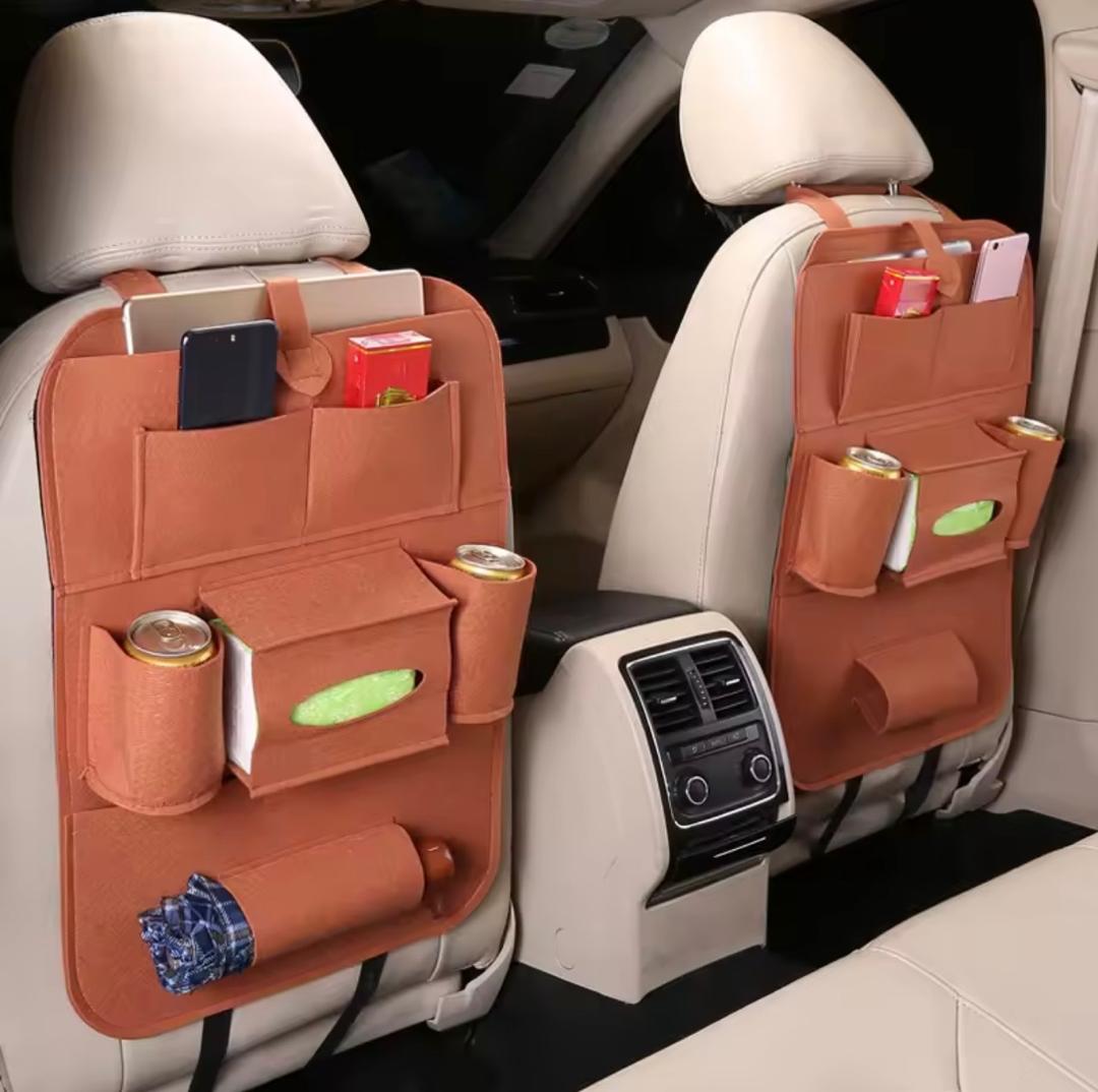 Prix :1 à 8000f au lieu de 18000f         Nouveau sac de rangement pour siege de voiture, sacs suspendu pour dossier de siège, produit multifonctionnel pour le rangement dans les véhicules.